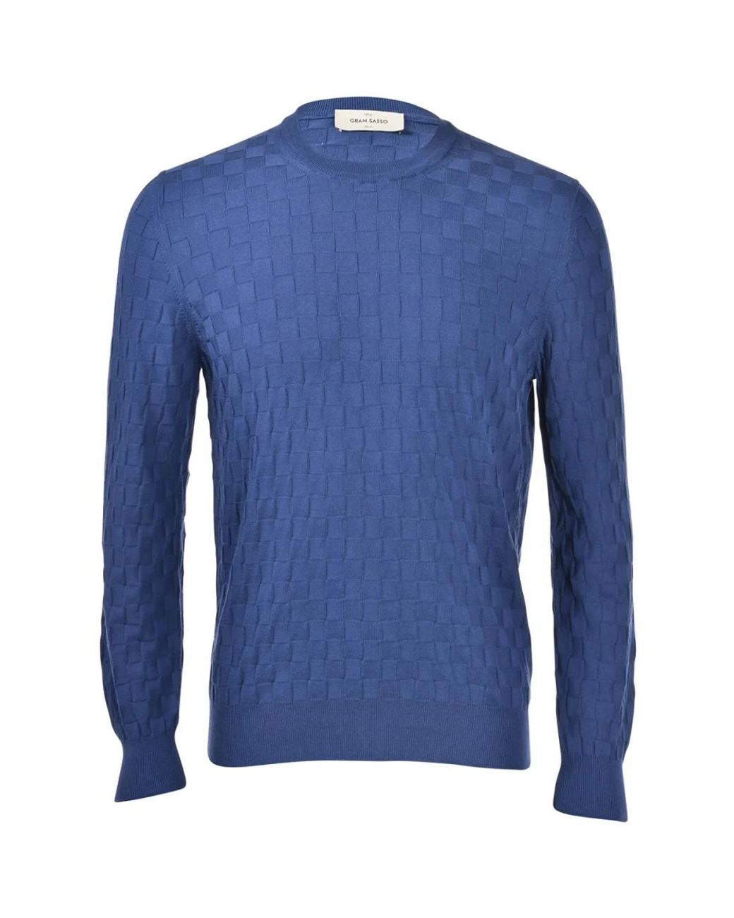 Gran Sasso Blue Round-Neck Knitwear for men