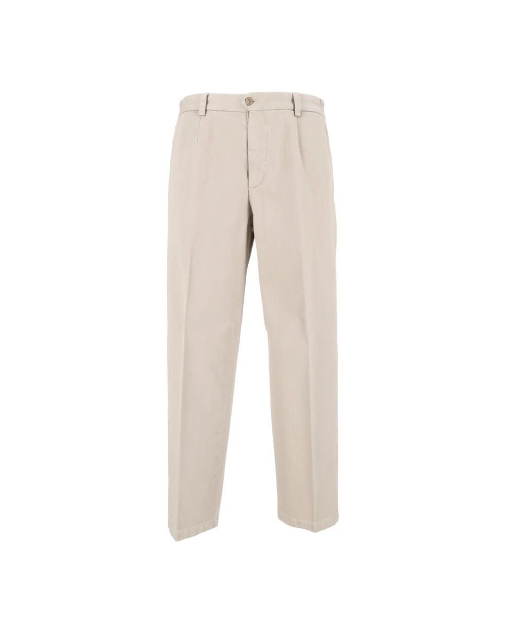BRIGLIA Natural Straight Trousers for men