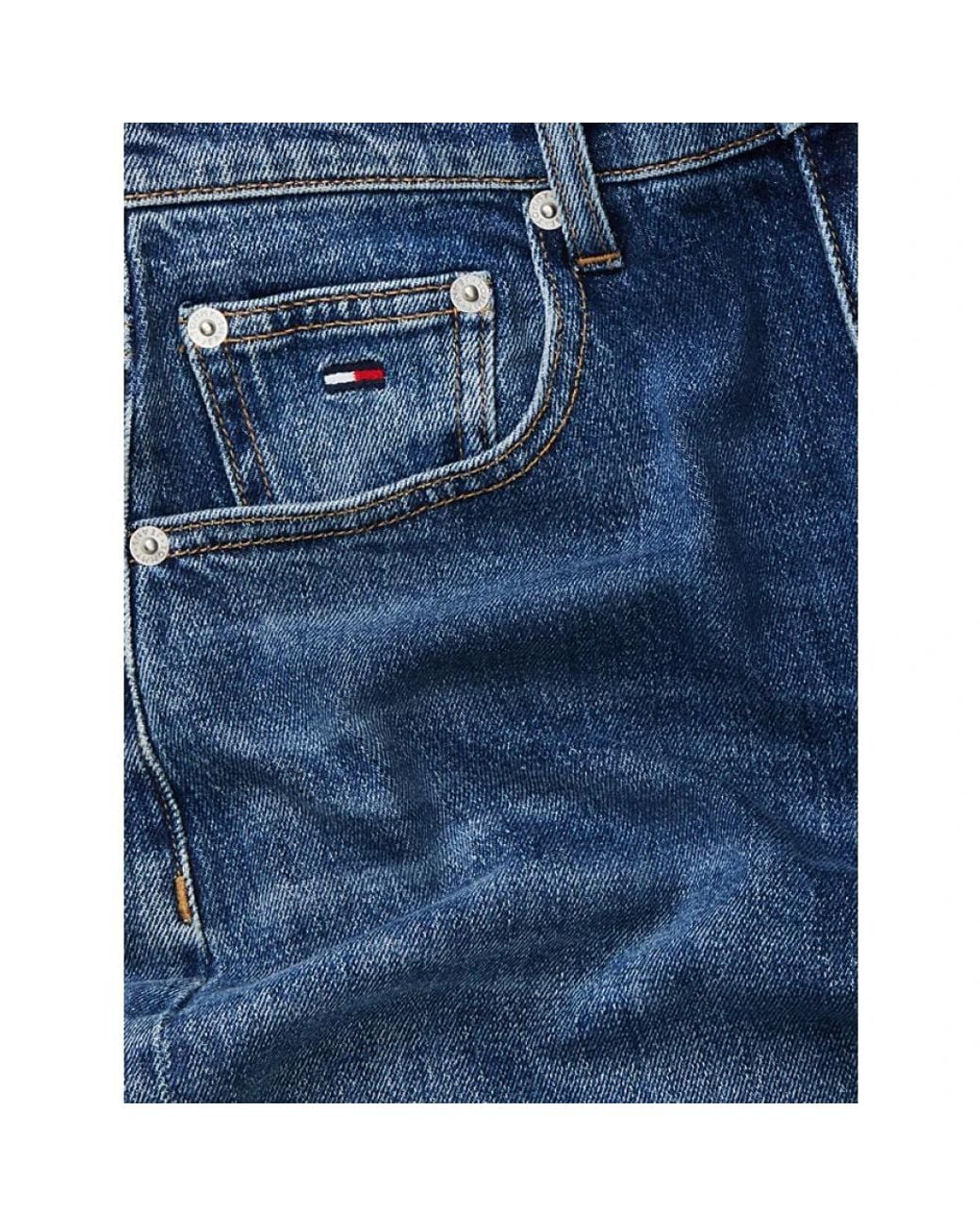 Tommy Hilfiger Blue Straight Fit Jeans