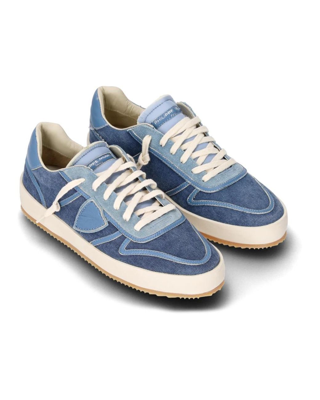Philippe Model Blue Sneakers for men