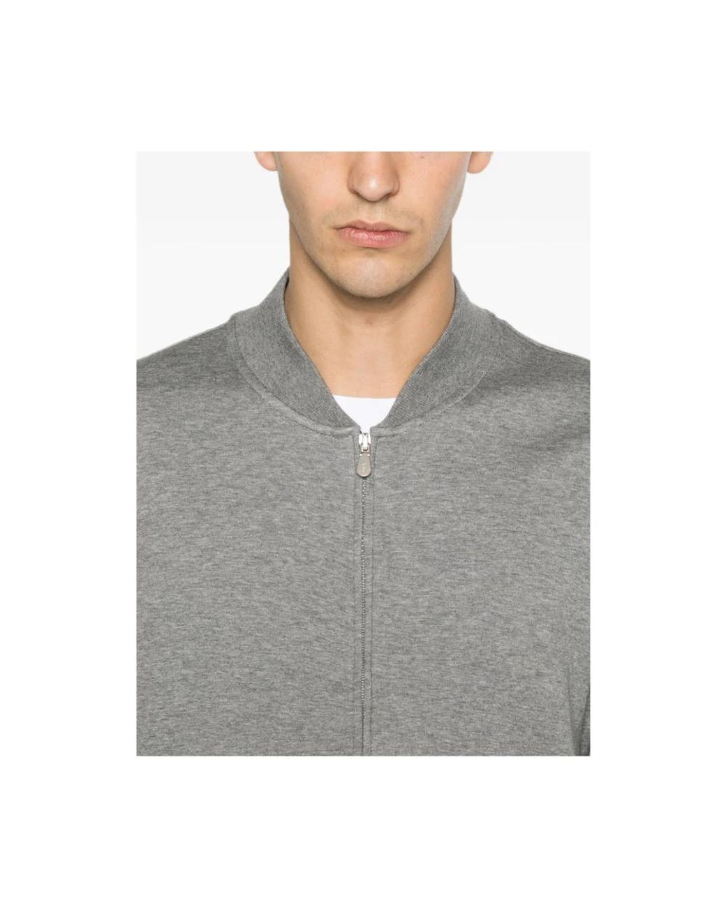 Zip-Throughs Brunello Cucinelli pour homme en coloris Gray