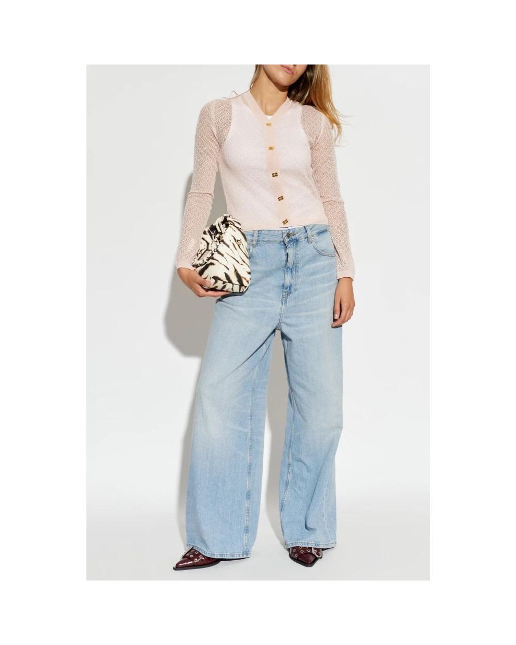 Ganni Natural Cardigans