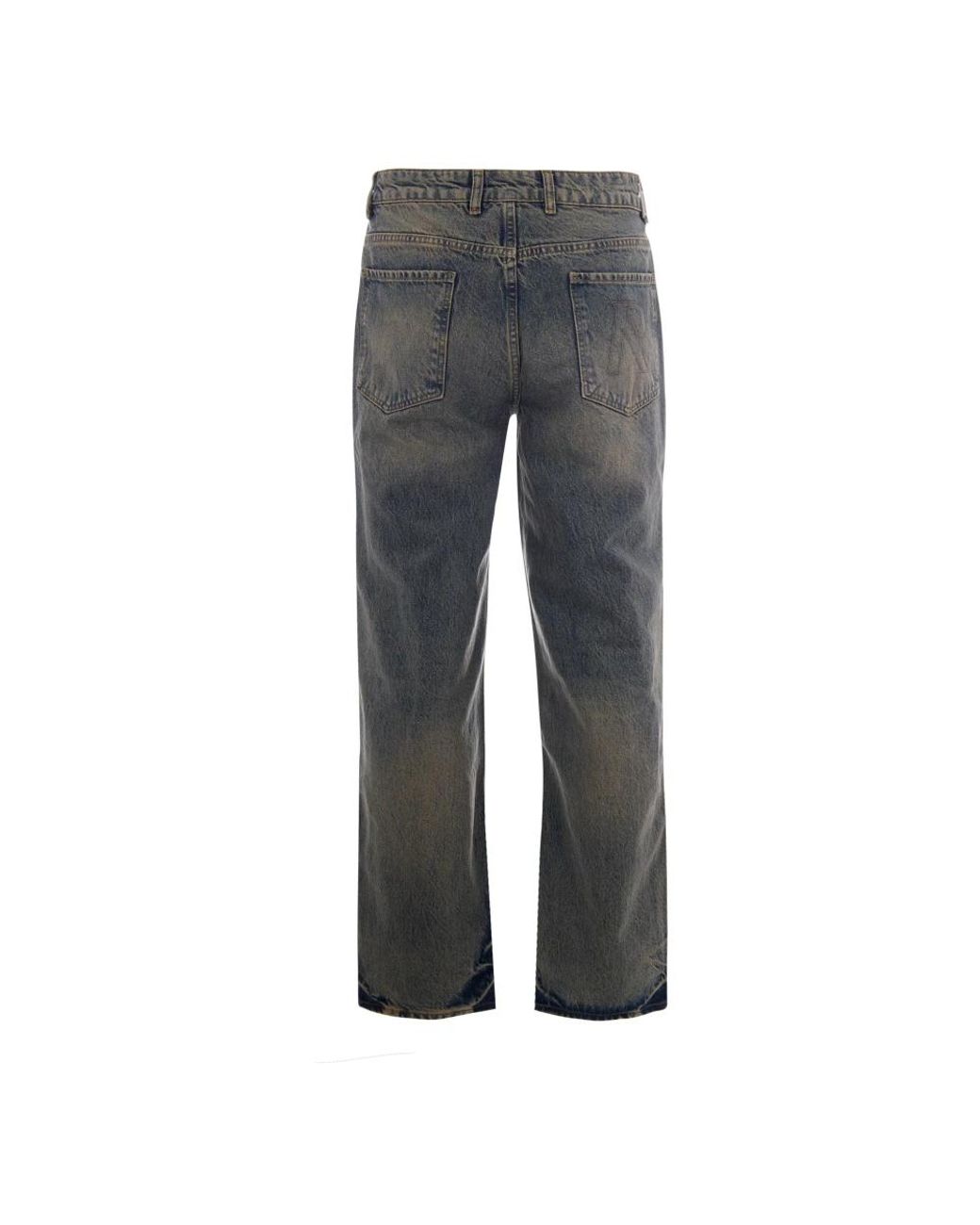 Represent Gray Straight Fit Jeans for men