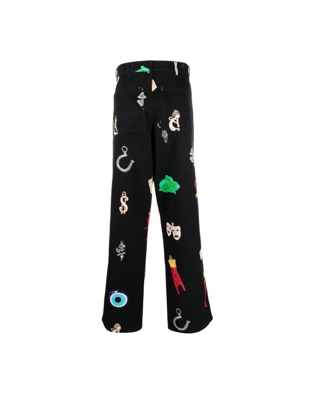 Sky High Farm Black Wide Trousers for men