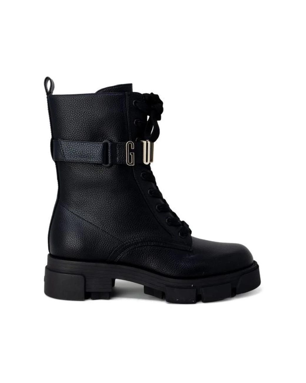Guess Zwarte Winter Veterschoenen in het Black