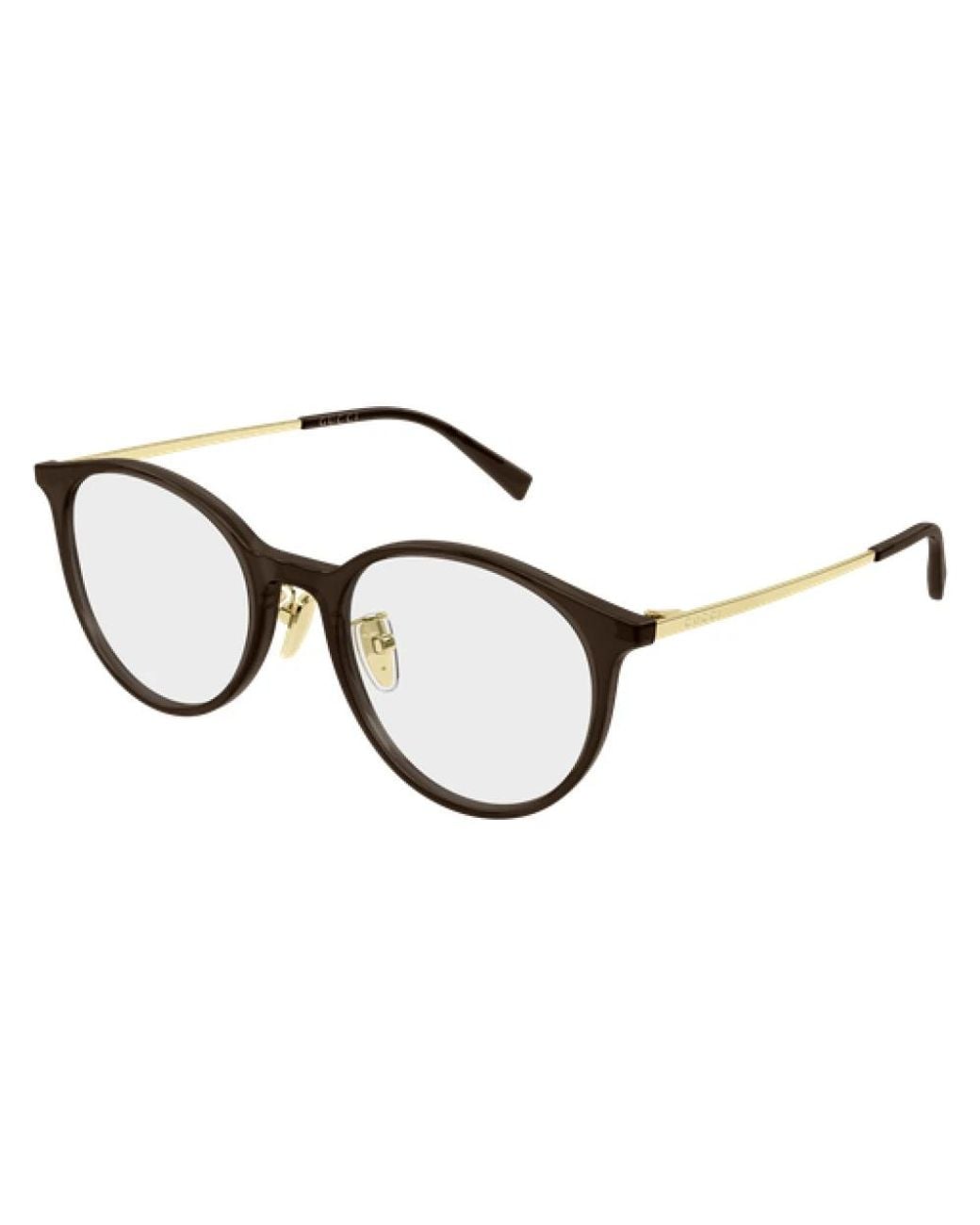 Gucci Logo Optisch Montuur in het Bruin | Lyst NL