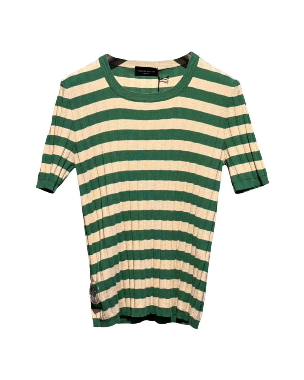 Roberto Collina Green Round-Neck Knitwear