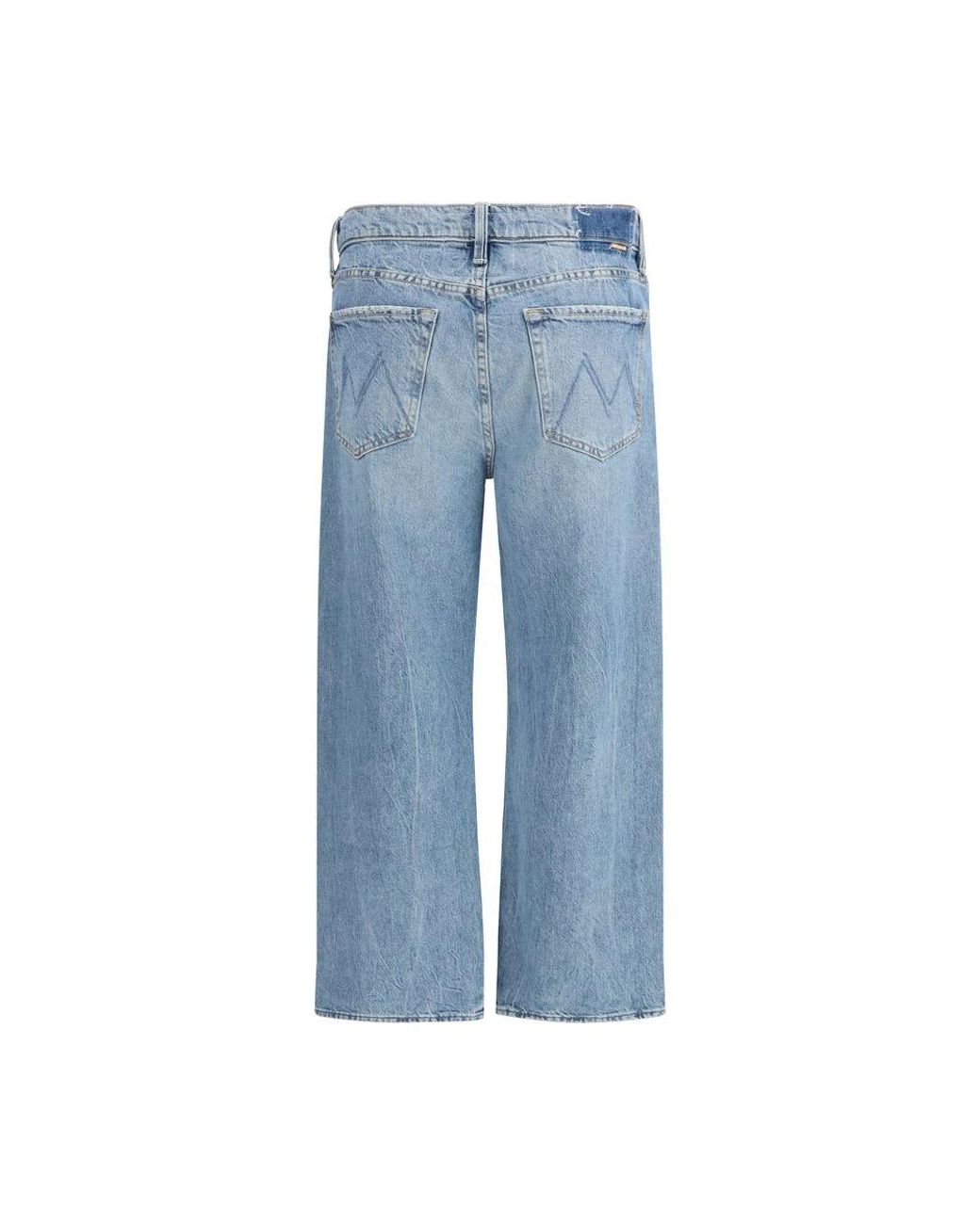 Mother Blue Straight Jeans