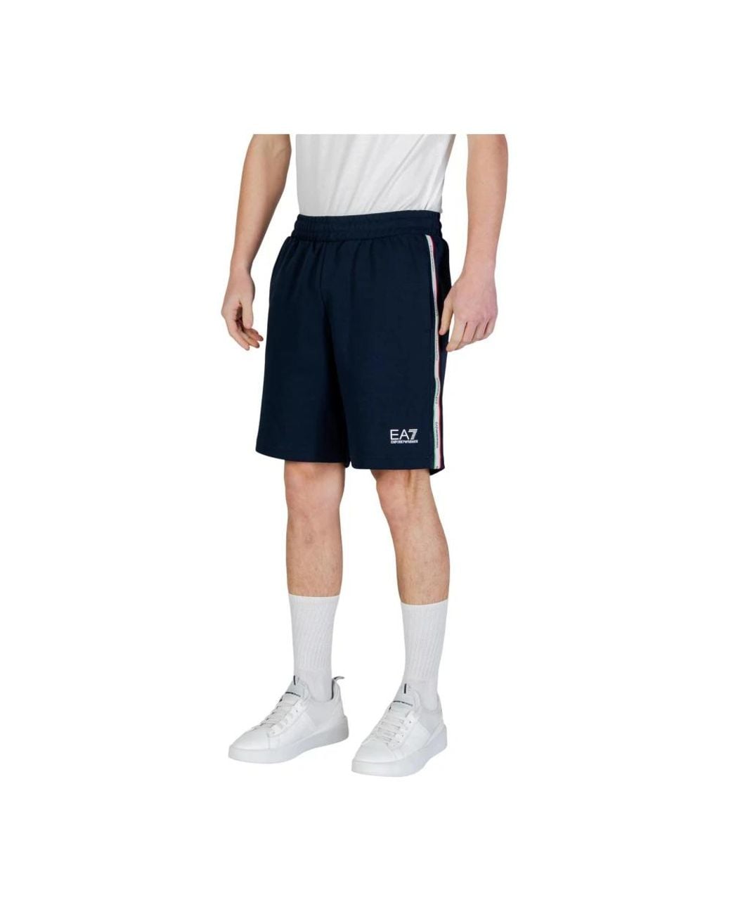 EA7 Blue Casual Shorts for men