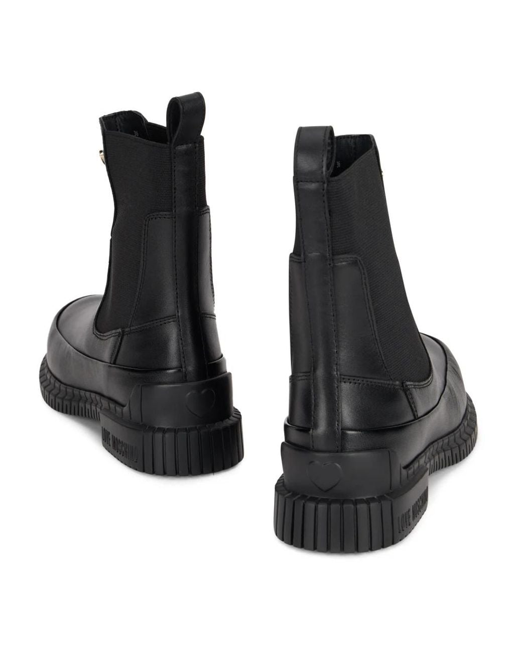 Love Moschino Black Chelsea Boots