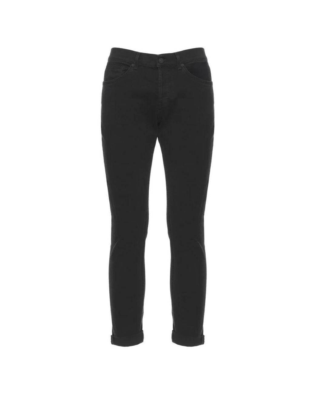 Dondup Black Slim Fit Jeans for men