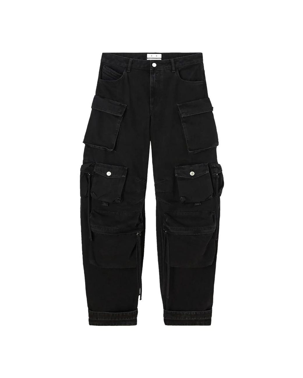 The Attico Black Loose-Fit Jeans