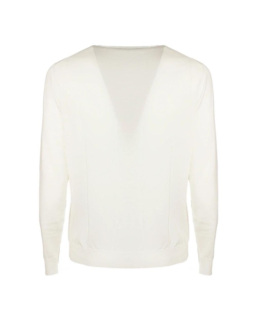 Drumohr White Round-Neck Knitwear for men