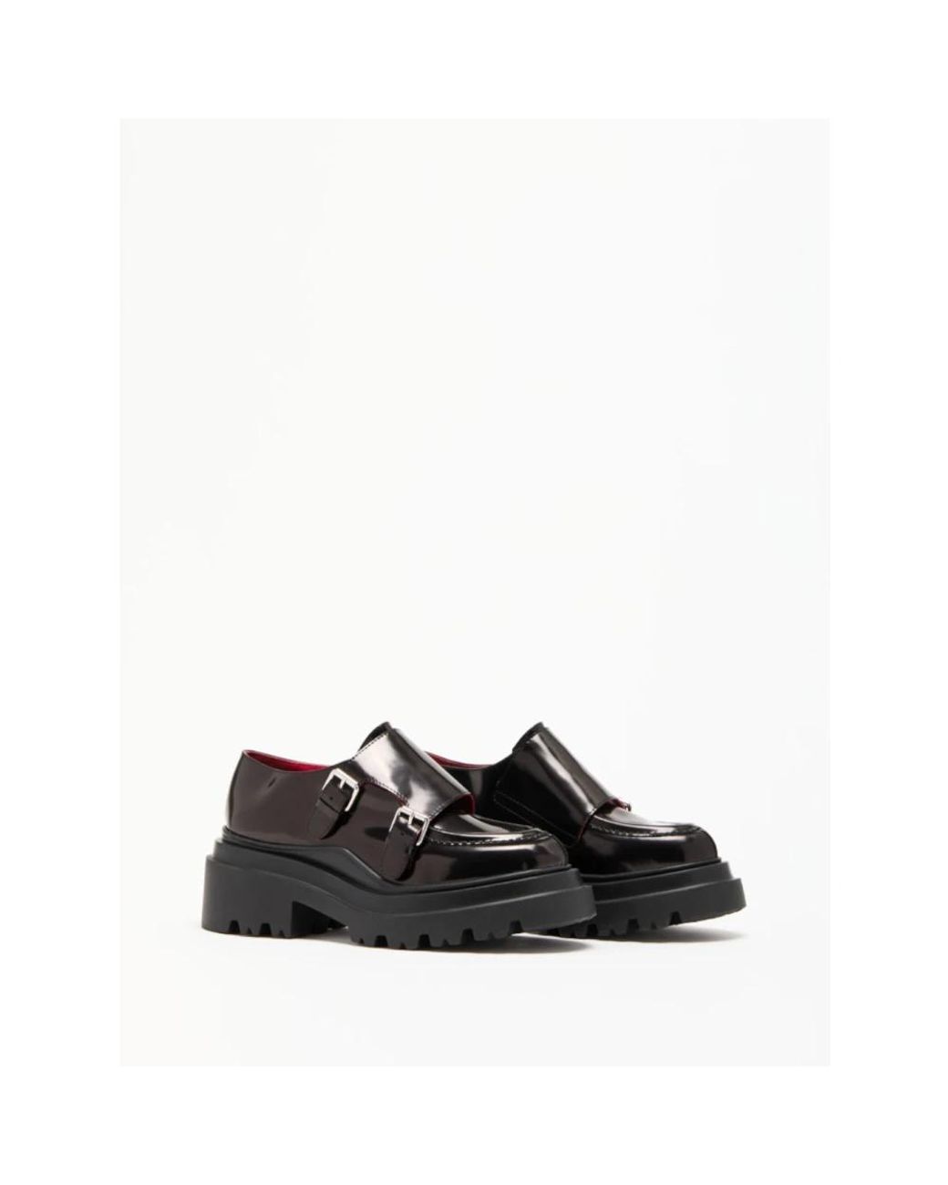 Plan C Black Flat Shoes