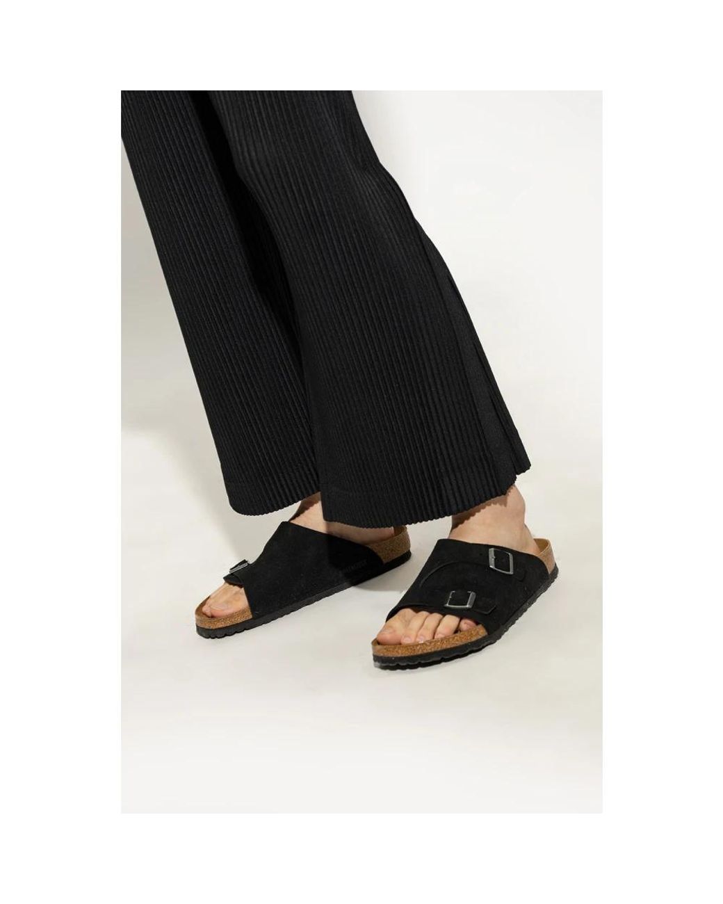 Birkenstock Black Sliders for men