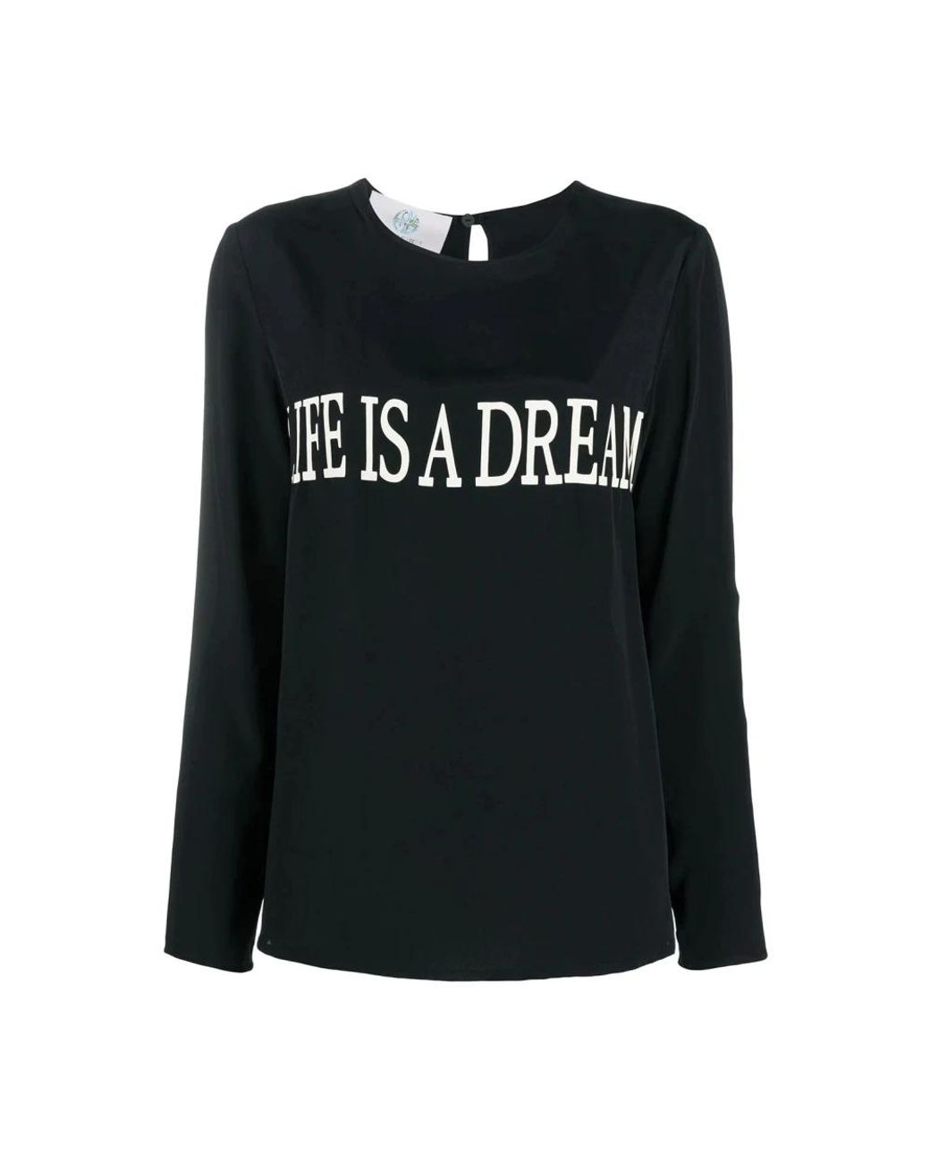 Long Sleeve Tops Alberta Ferretti de color Black