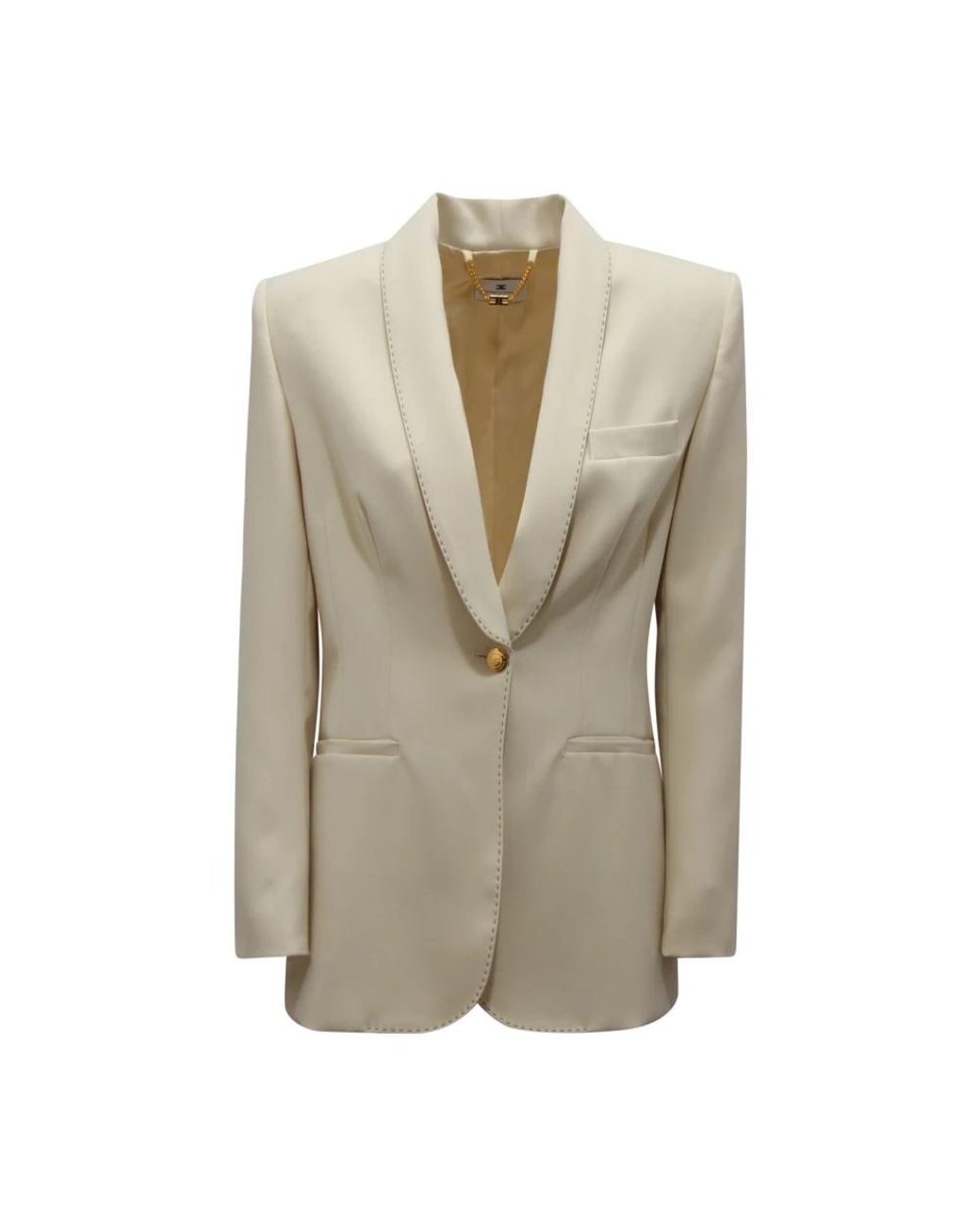 Elisabetta Franchi Natural Blazers