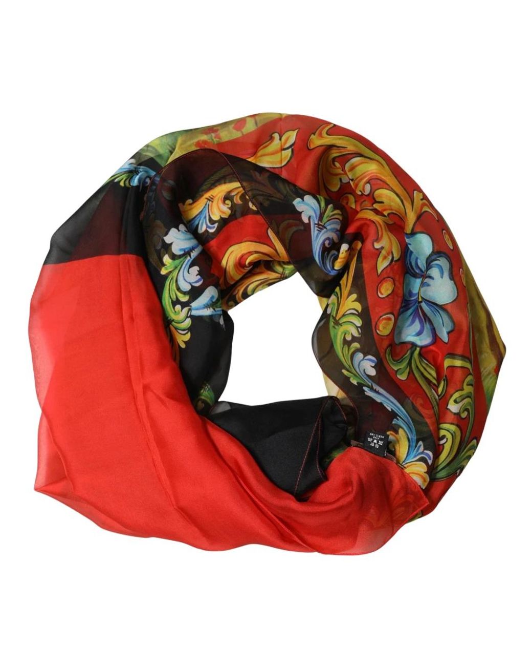 Dolce & Gabbana Red Silk Scarves