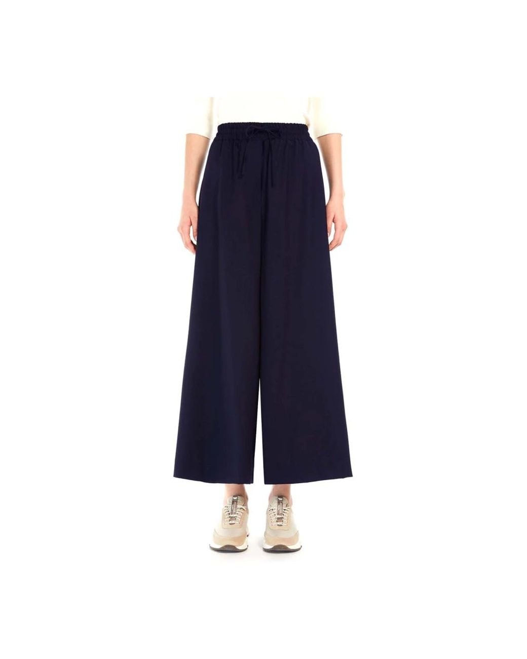 Max Mara Blue Wide Trousers