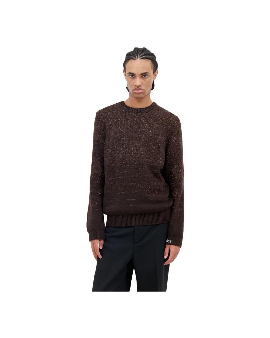 Gucci Black Round-Neck Knitwear for men