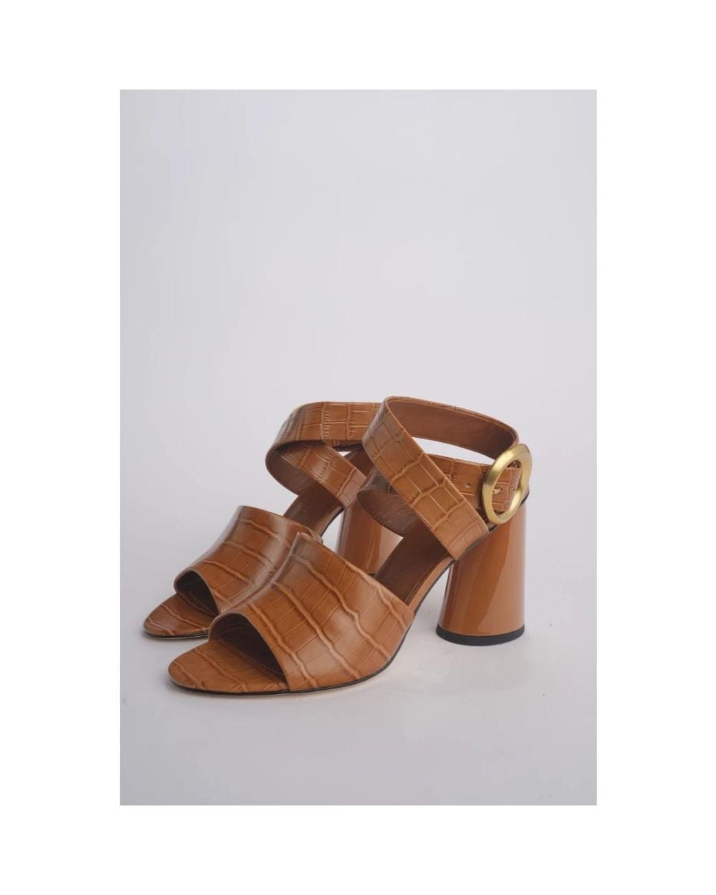 STUDIO AMELIA Brown High Heel Sandals