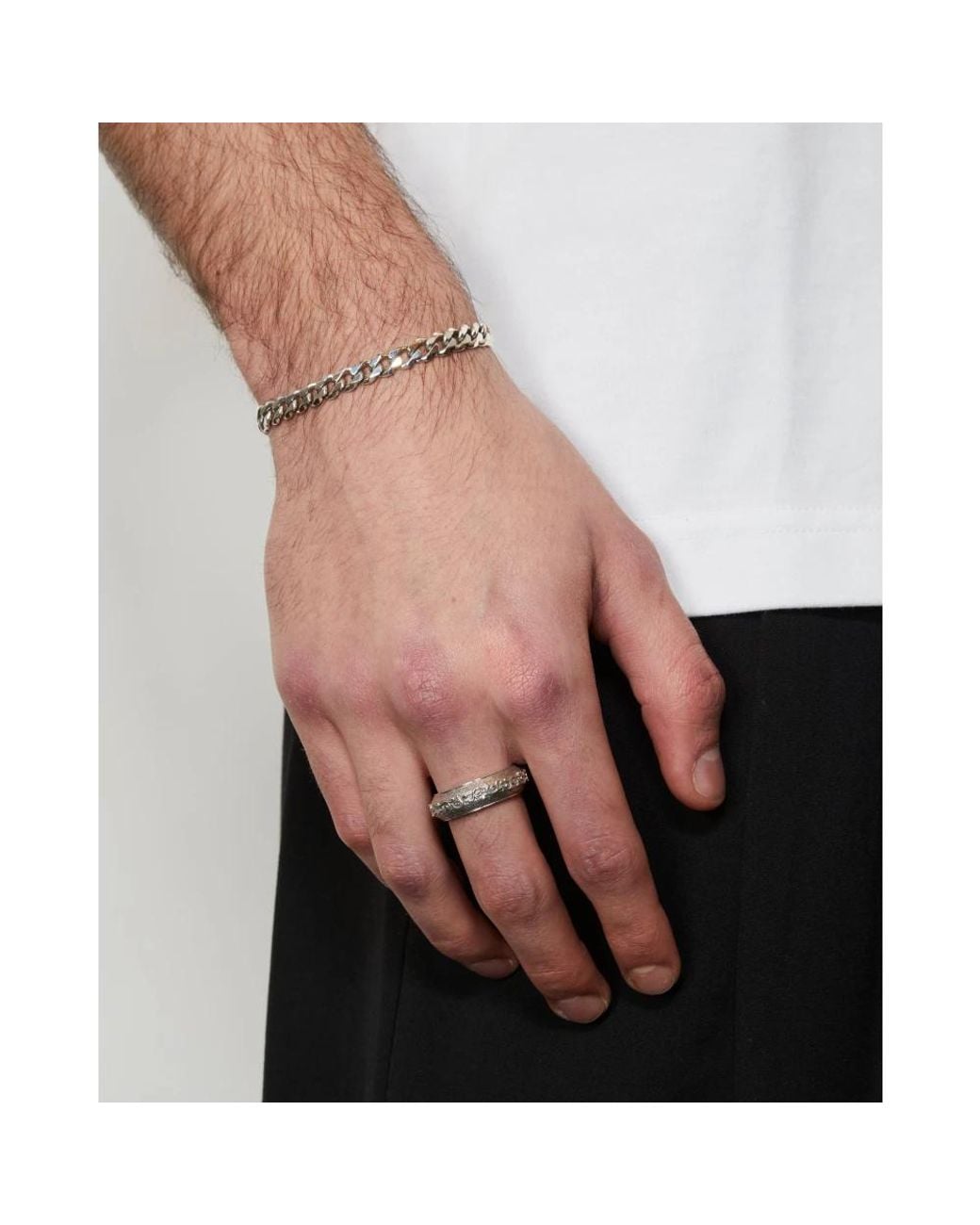 Emanuele Bicocchi Metallic Rings for men