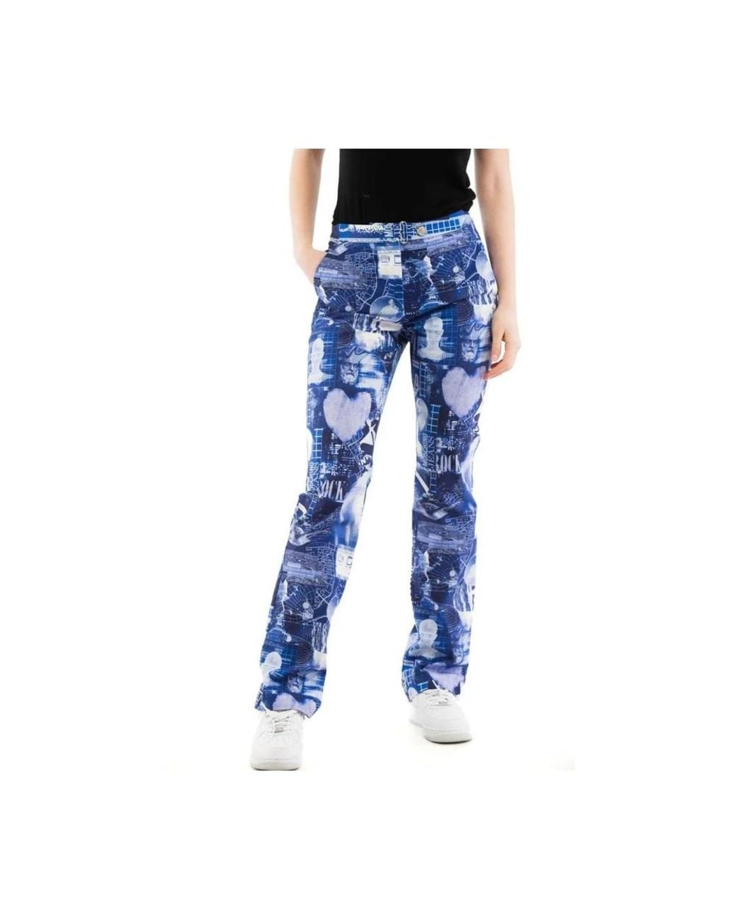 Moschino Blue Straight Trousers