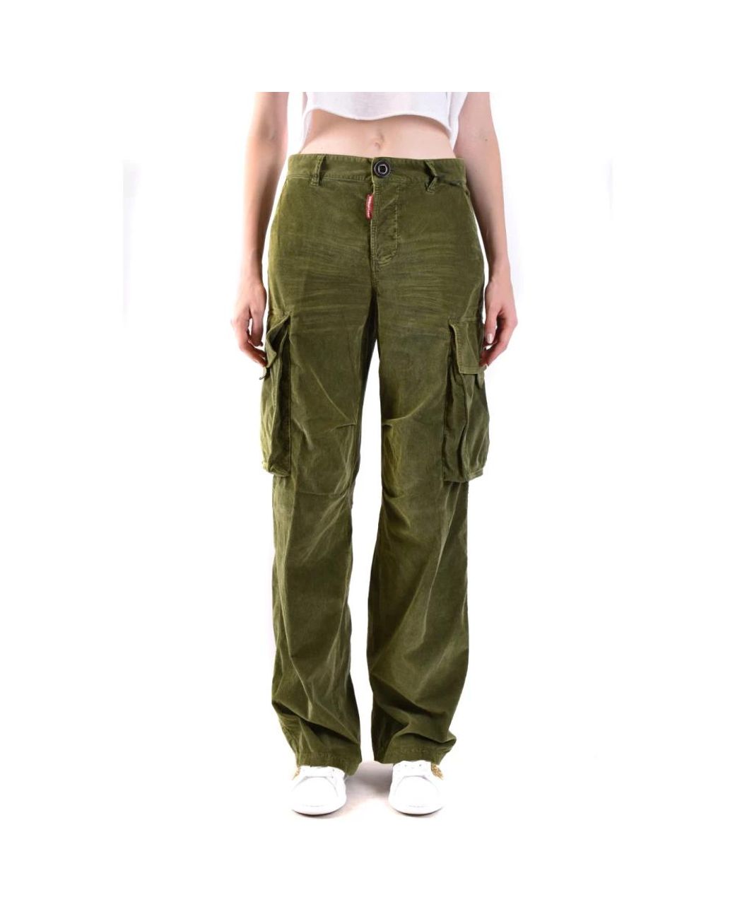 DSquared² Green Straight Trousers