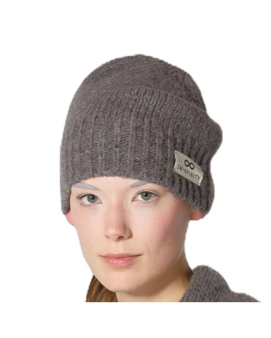SMINFINITY Accessoires ,Bruin ,Gebreide Ribmuts in het Gray