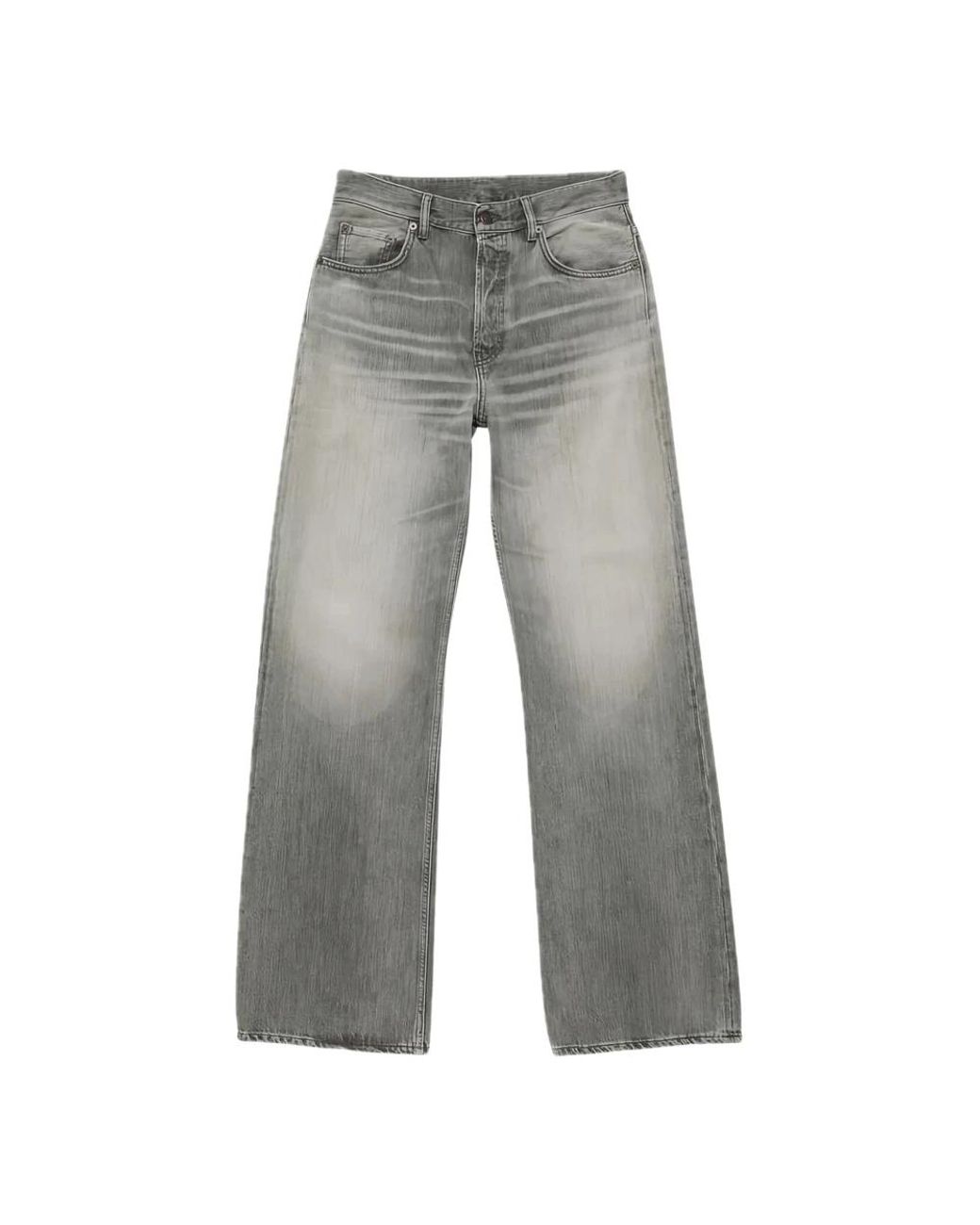 Acne Gray Straight Fit Jeans for men