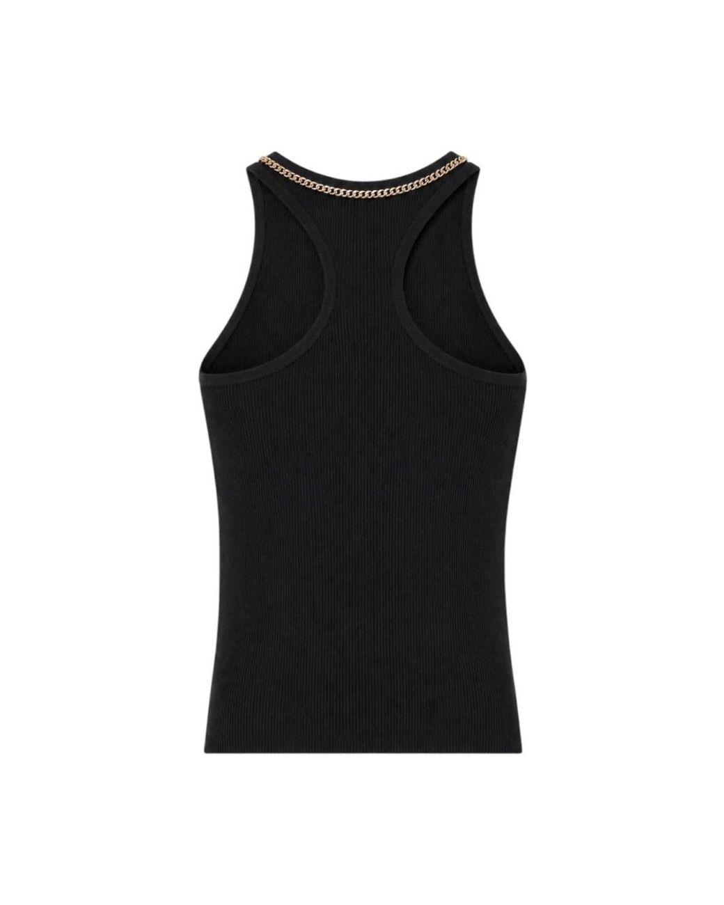 Elisabetta Franchi Black Sleeveless Tops