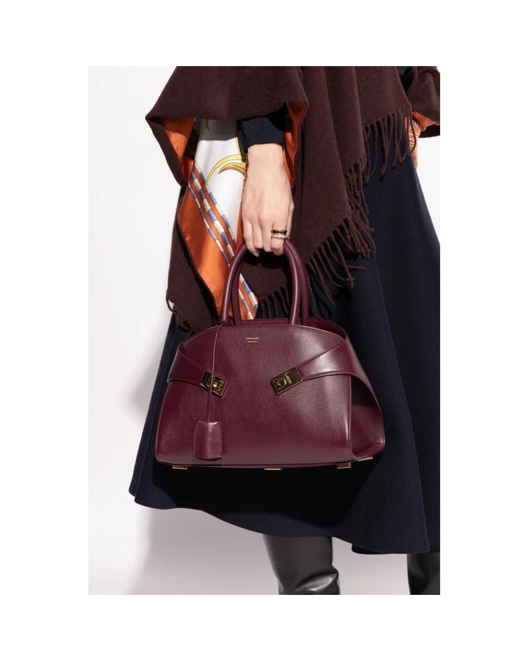 Ferragamo Purple Handbags