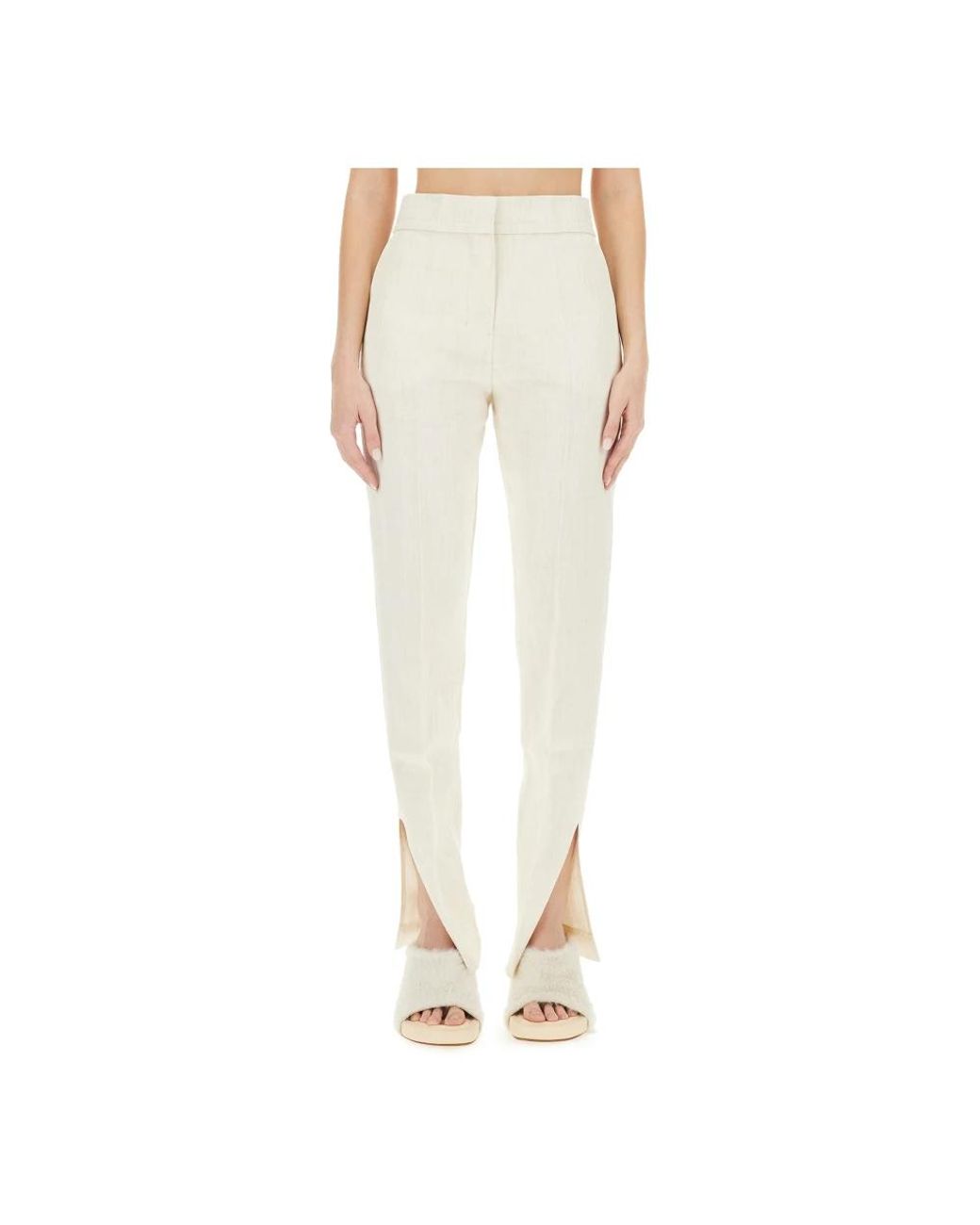 Jacquemus Natural Slim-Fit Trousers