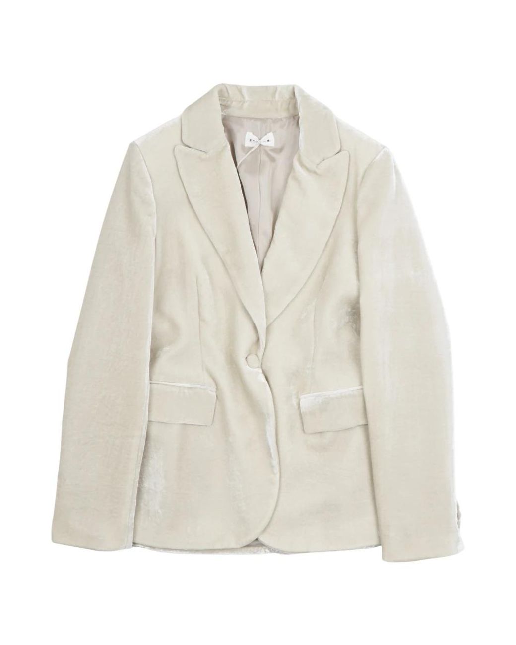P.A.R.O.S.H. Single-Breasted Blazer in het White
