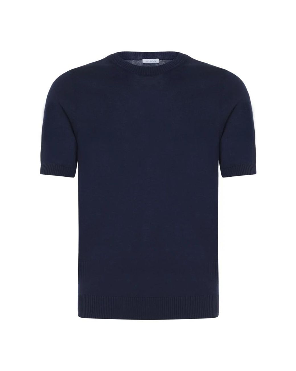 Malo Blue Round-Neck Knitwear for men