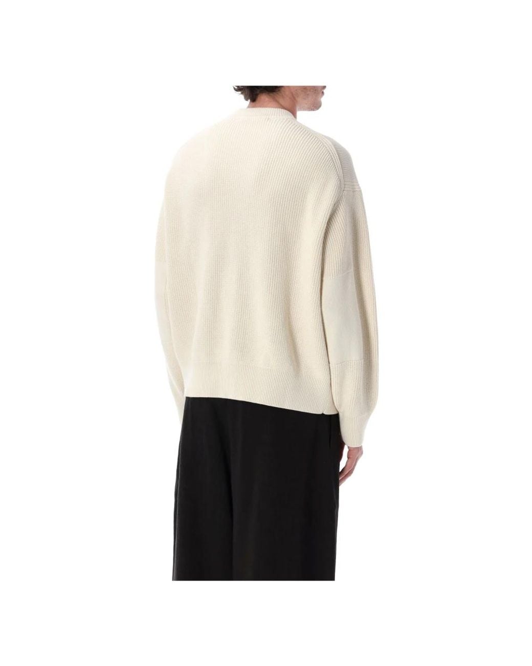 Studio Nicholson White Round-Neck Knitwear for men