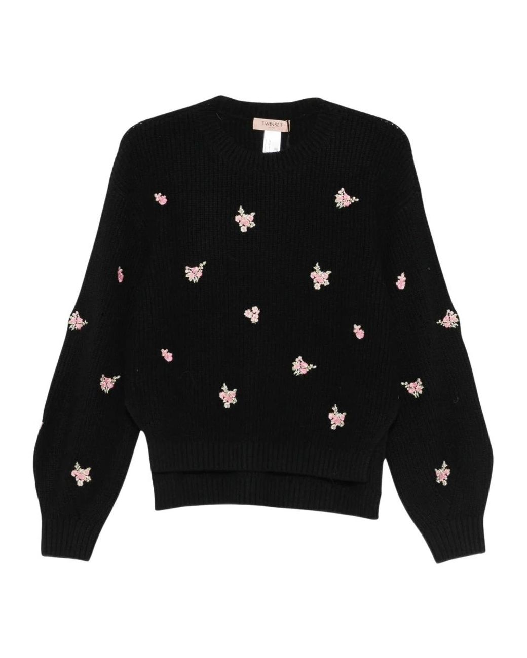 Twinset Black Round-Neck Knitwear