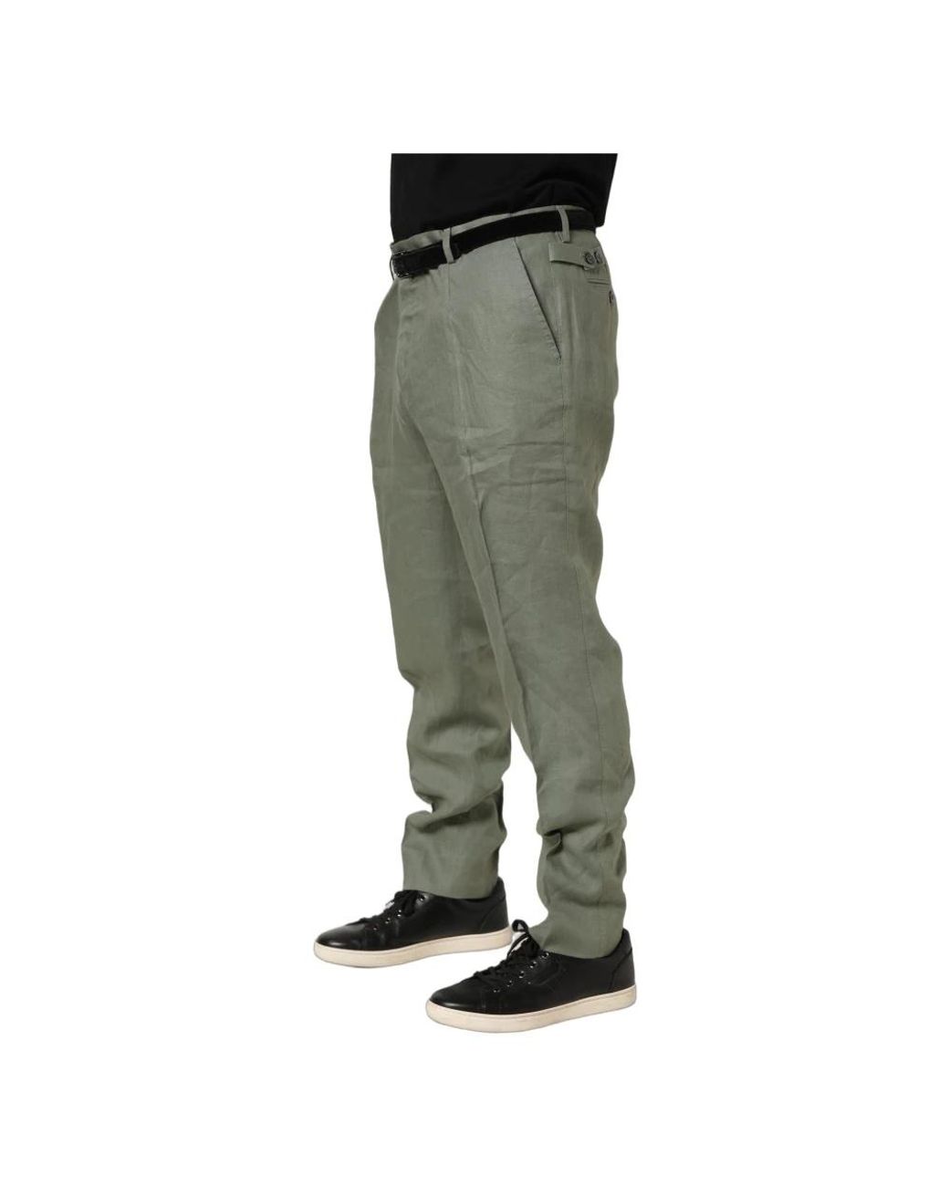 Dolce & Gabbana Green Suit Trousers for men