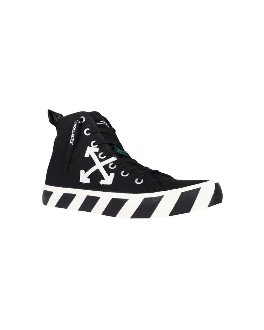 Off-White c/o Virgil Abloh Black Vulcanized Mid-top Sneakers for men