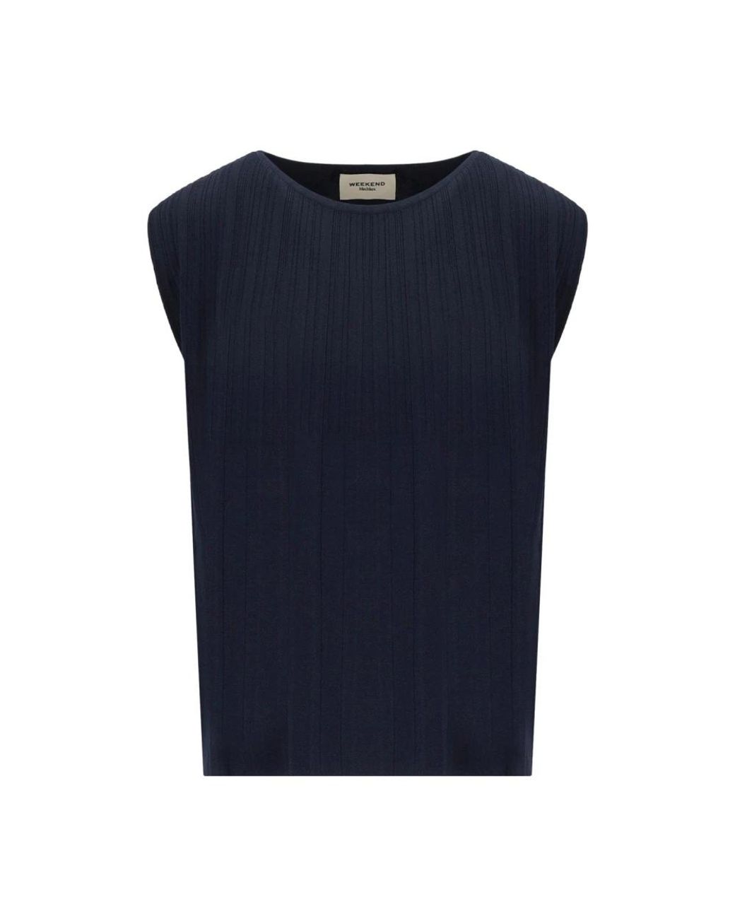 Weekend by Maxmara Blue Sleeveless Tops