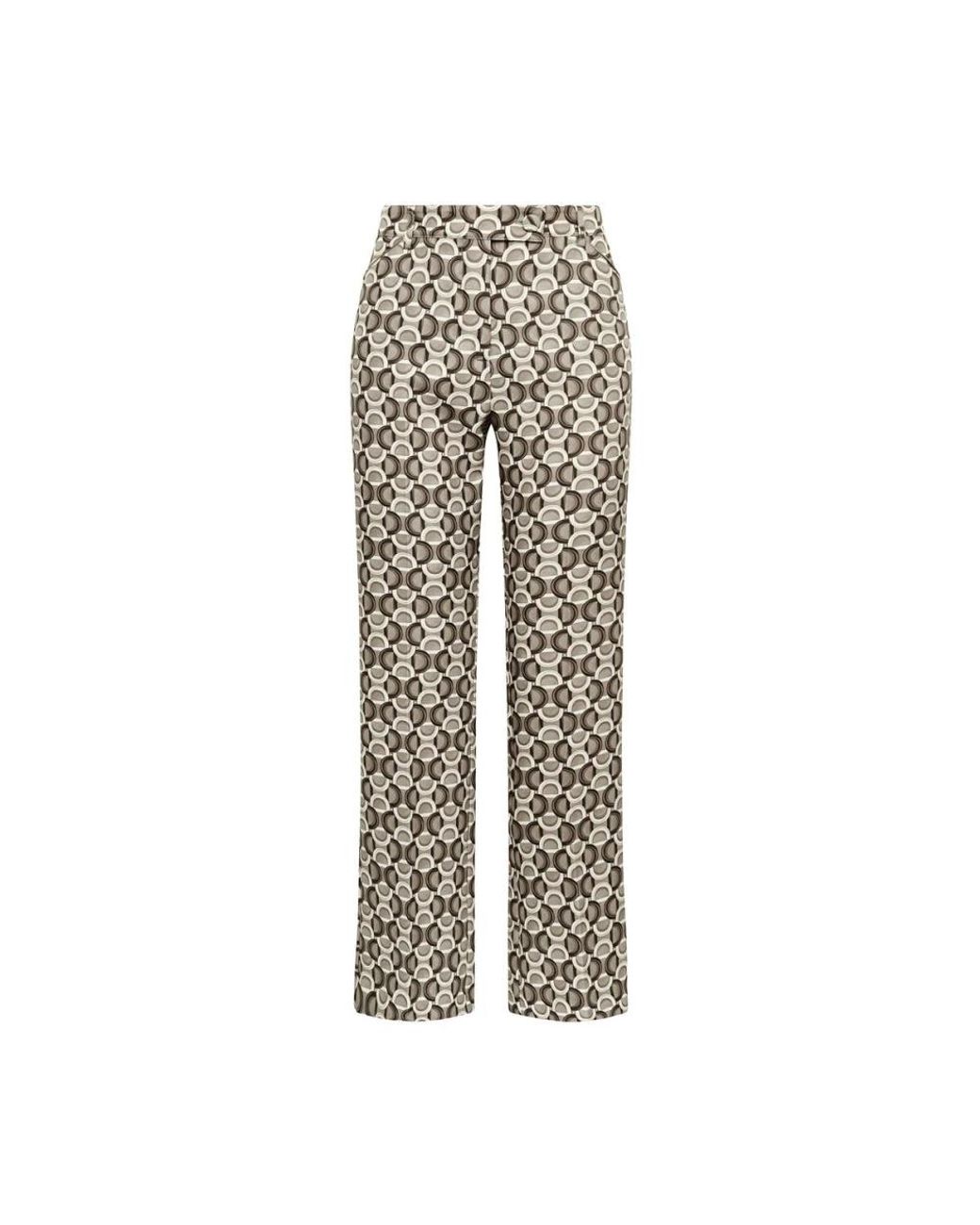 Maliparmi Graphic Orbit Trouser in het Natural