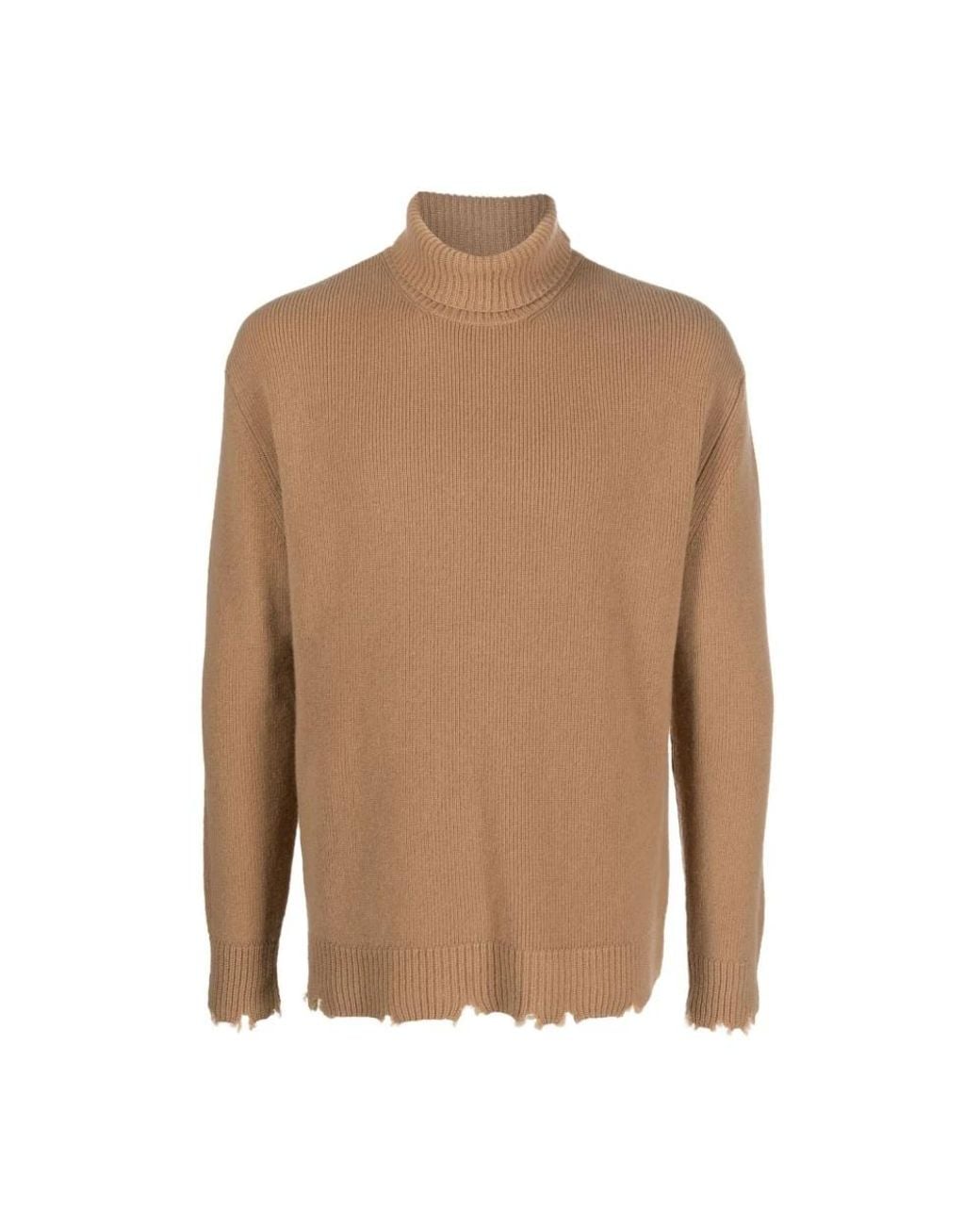 Laneus Brown Turtlenecks for men
