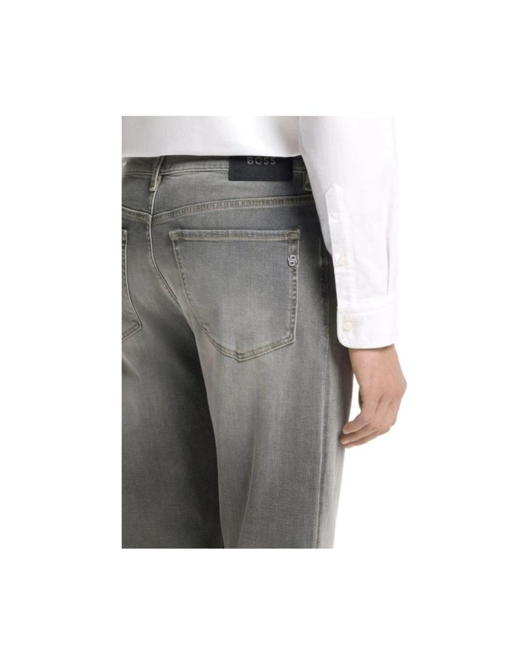 Boss Gray Slim Fit Jeans for men
