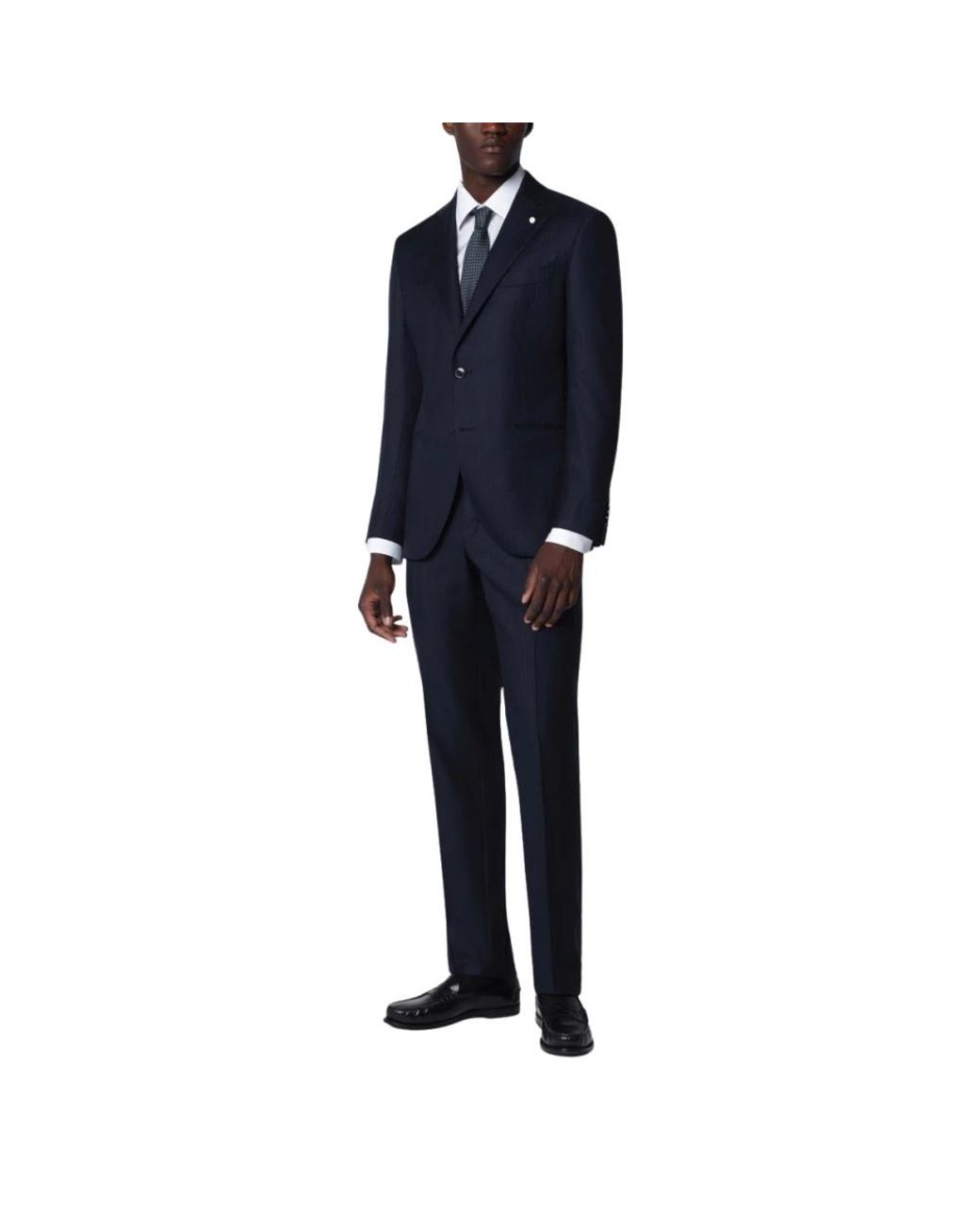 Luigi Bianchi Blue Single Breasted Suits for men