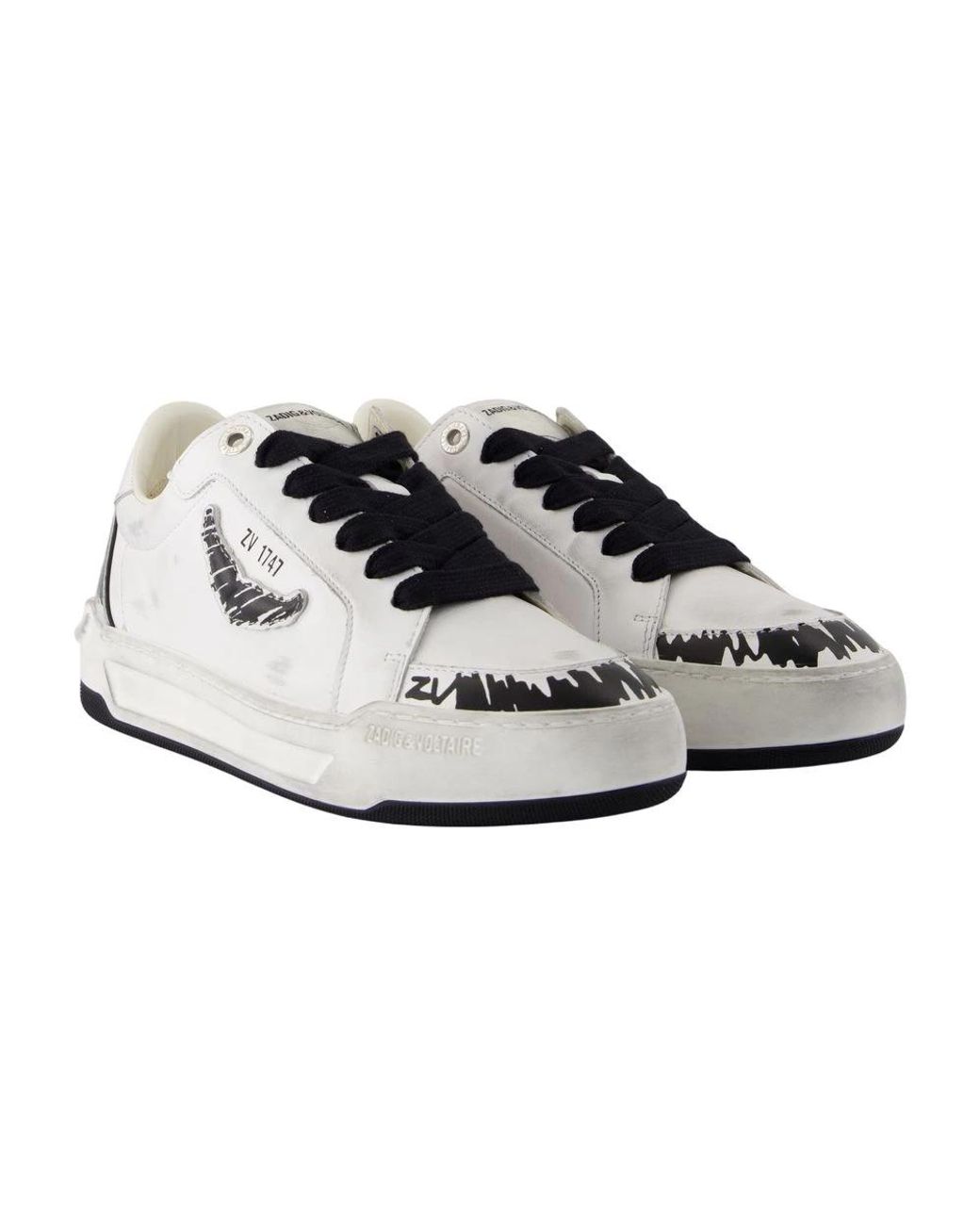 Zadig & Voltaire White Zadig&Voltaire Fly Wings Sneakers
