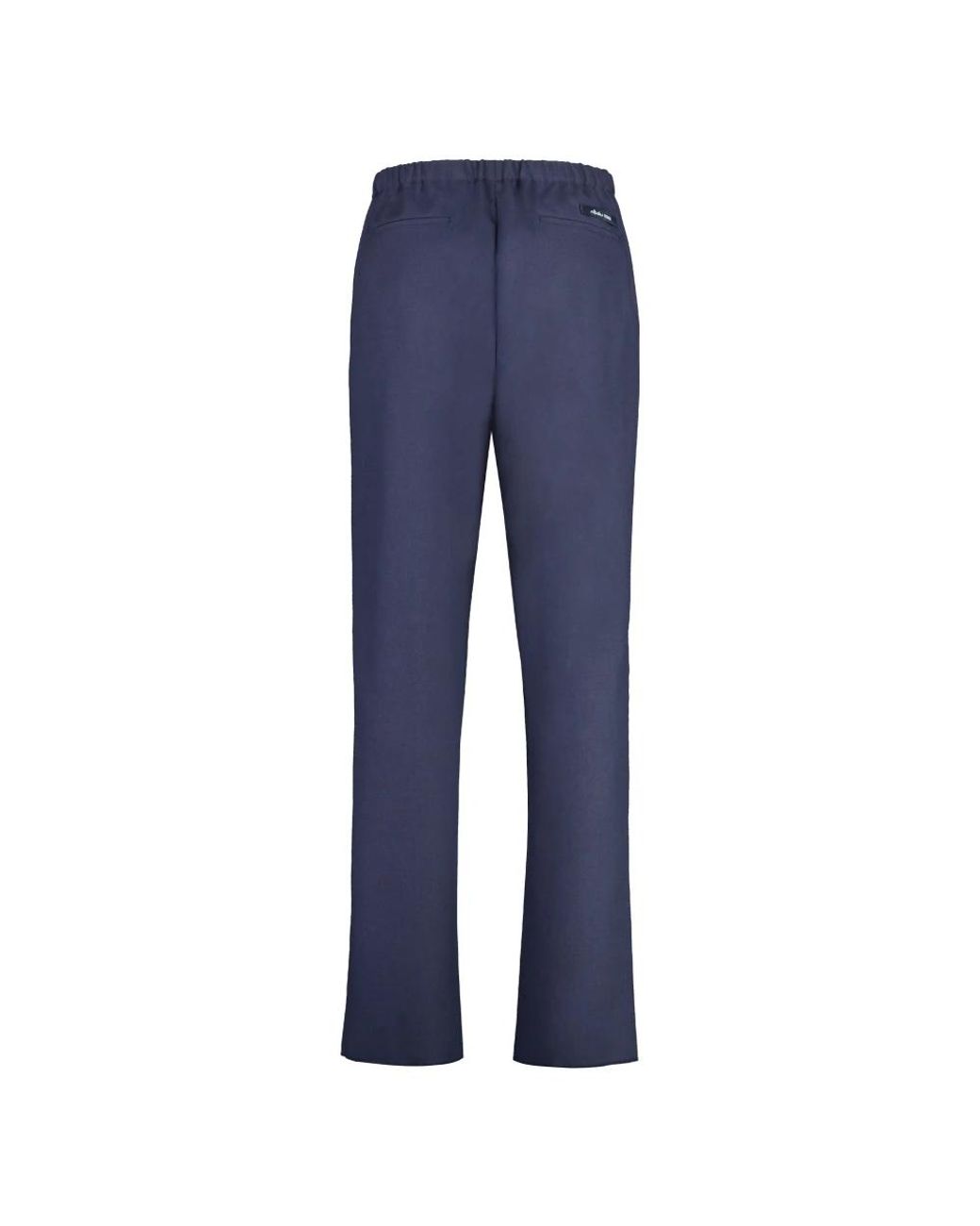 Fendi Blue Straight Trousers for men