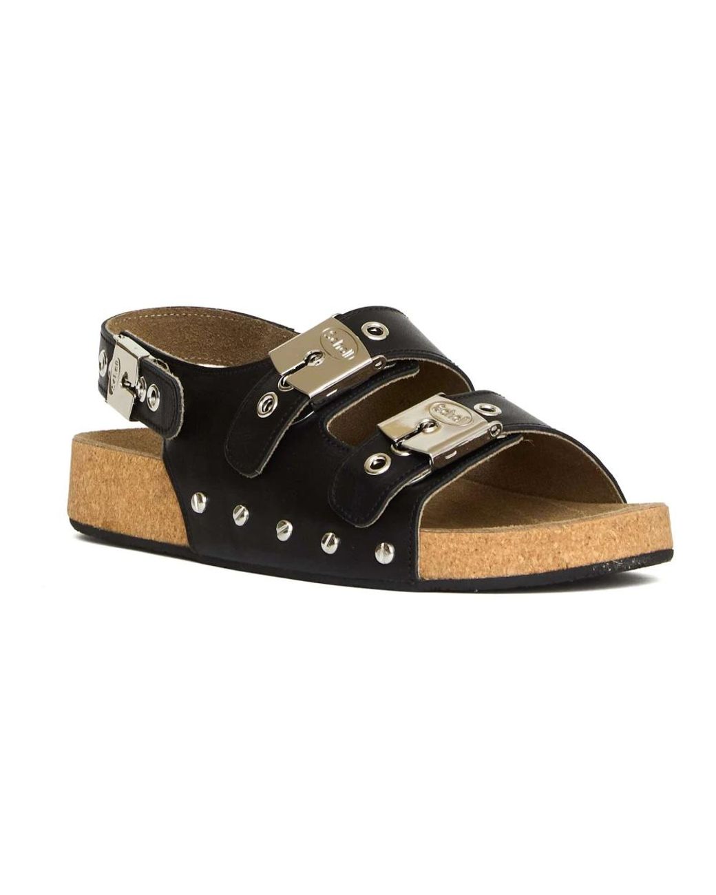 Scholl Brown Flat Sandals