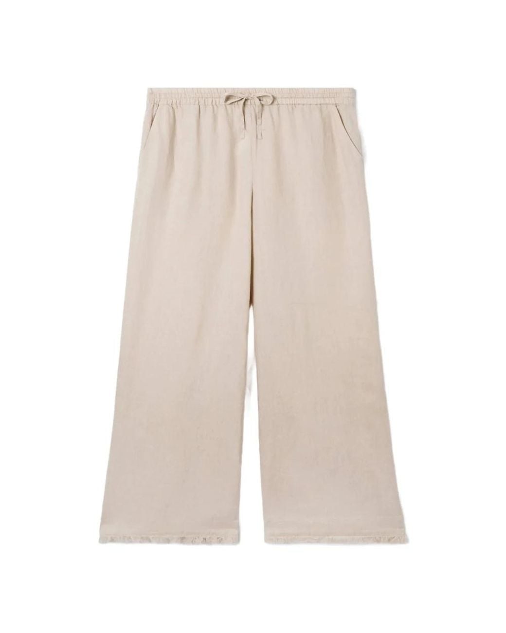 Mc2 Saint Barth Natural Wide Trousers