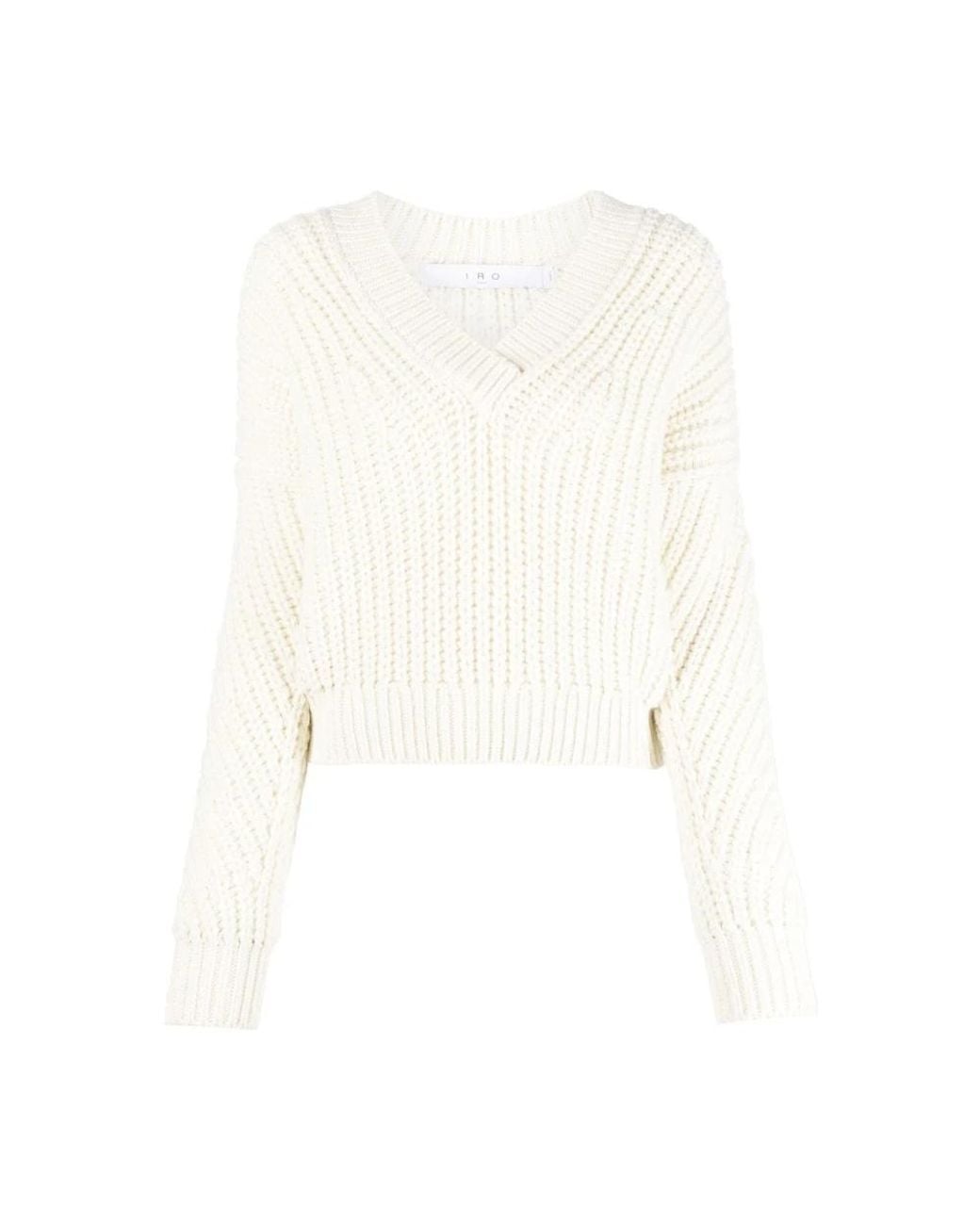 IRO White V-Neck Knitwear