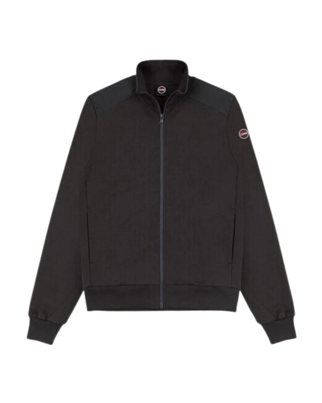 Colmar Hoodies & Sweatvesten ,Grijs ,Katoen Sweatshirt Met Rits in het Black voor heren